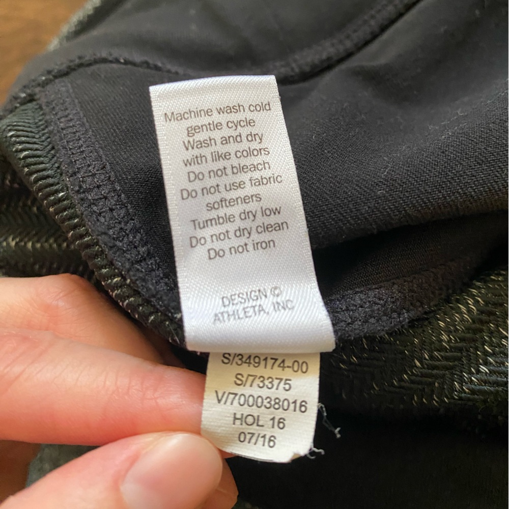 Athleta Metro Drifter High Rise Leggings Herringbone Womens Size M - Picture 7 of 9